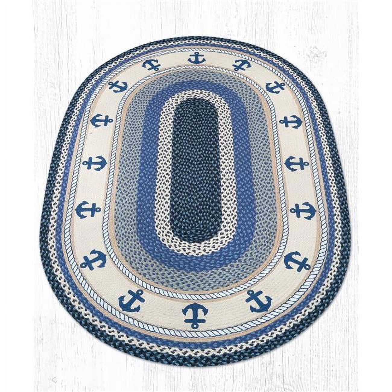 4 x 6 ft. Jute Oval Anchor Patch