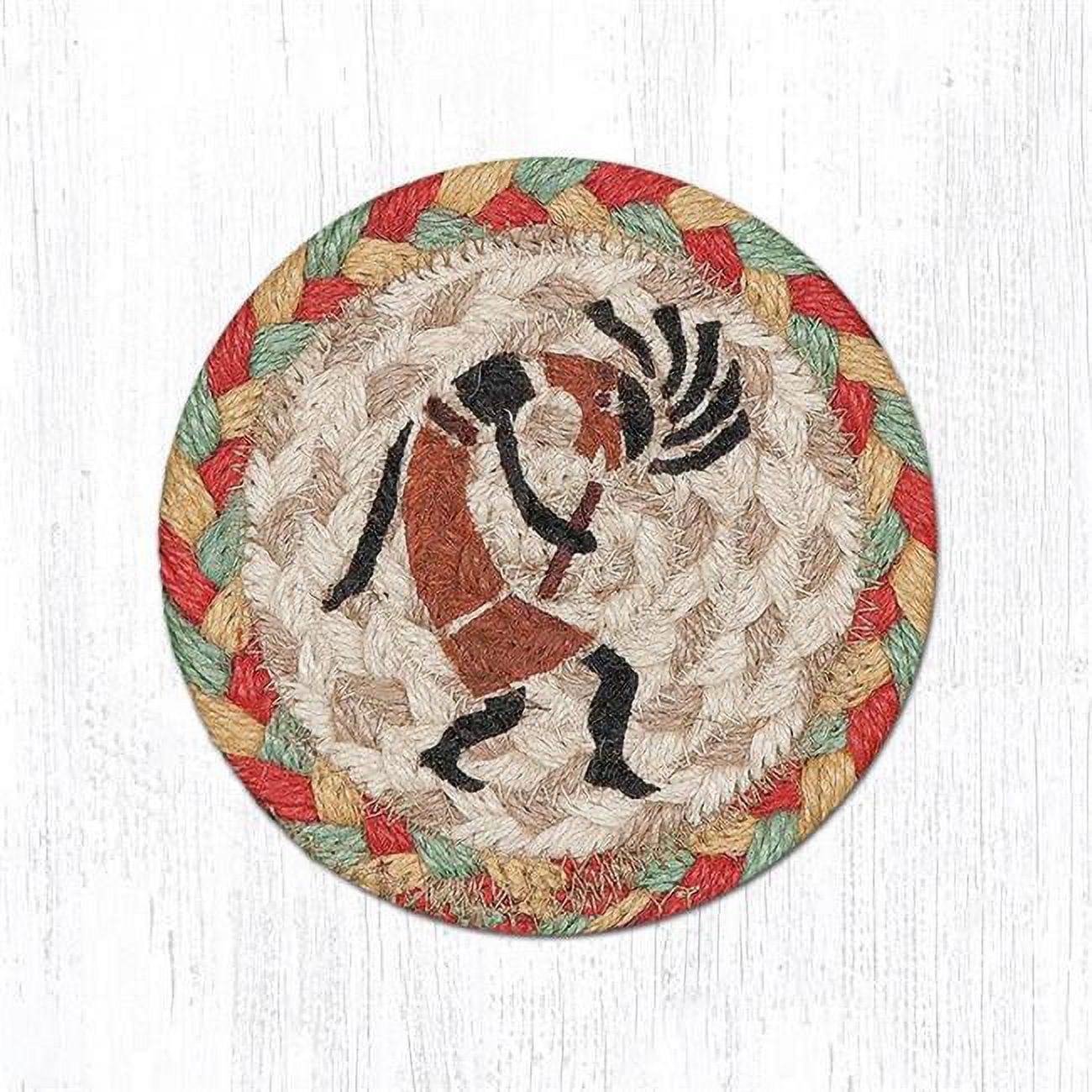 5 x 5 in. Kokopelli Printed Round Coaster