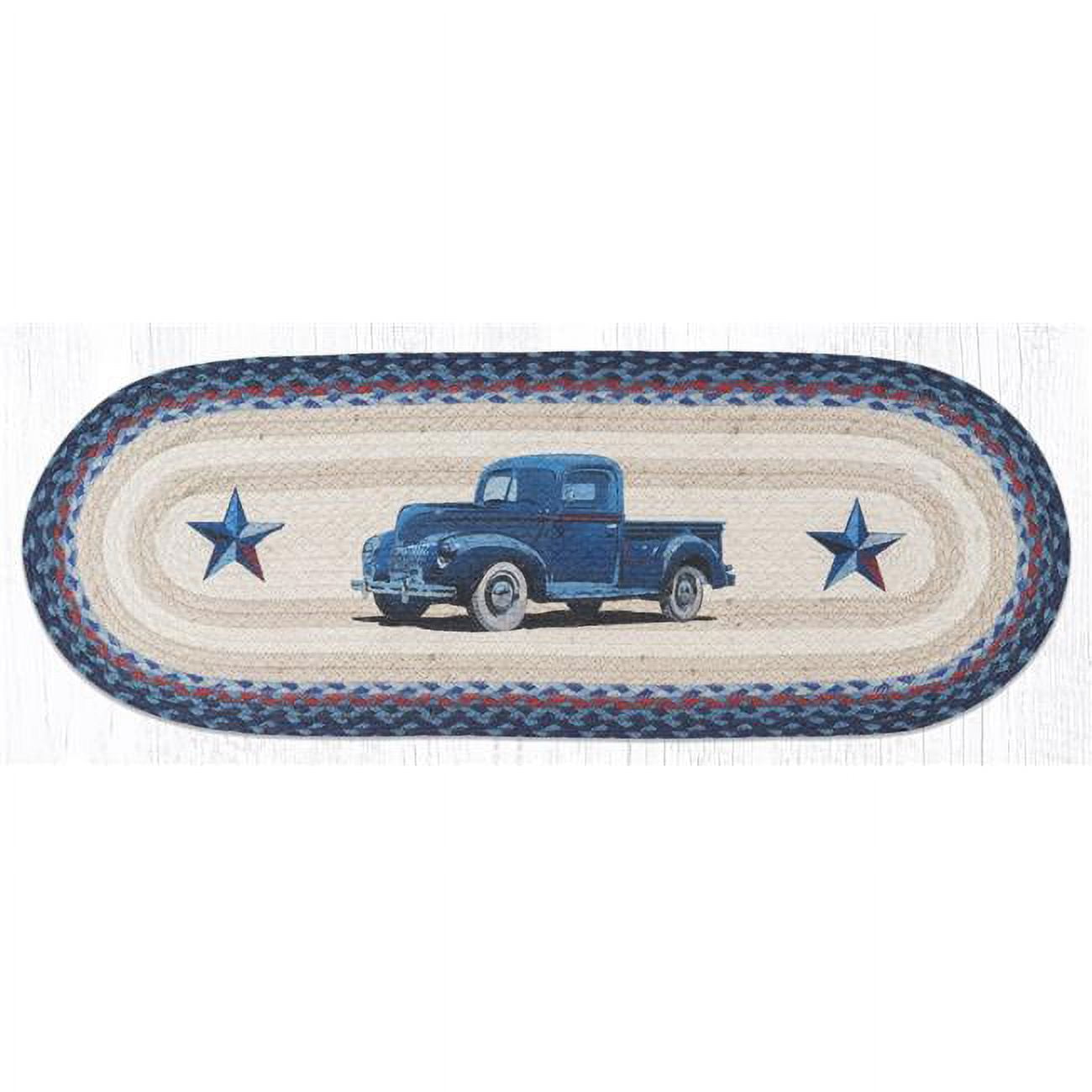 Picture of Capitol Importing 68-362BT 13 x 36 in. OP-362 Blue Truck Oval Patch Runner