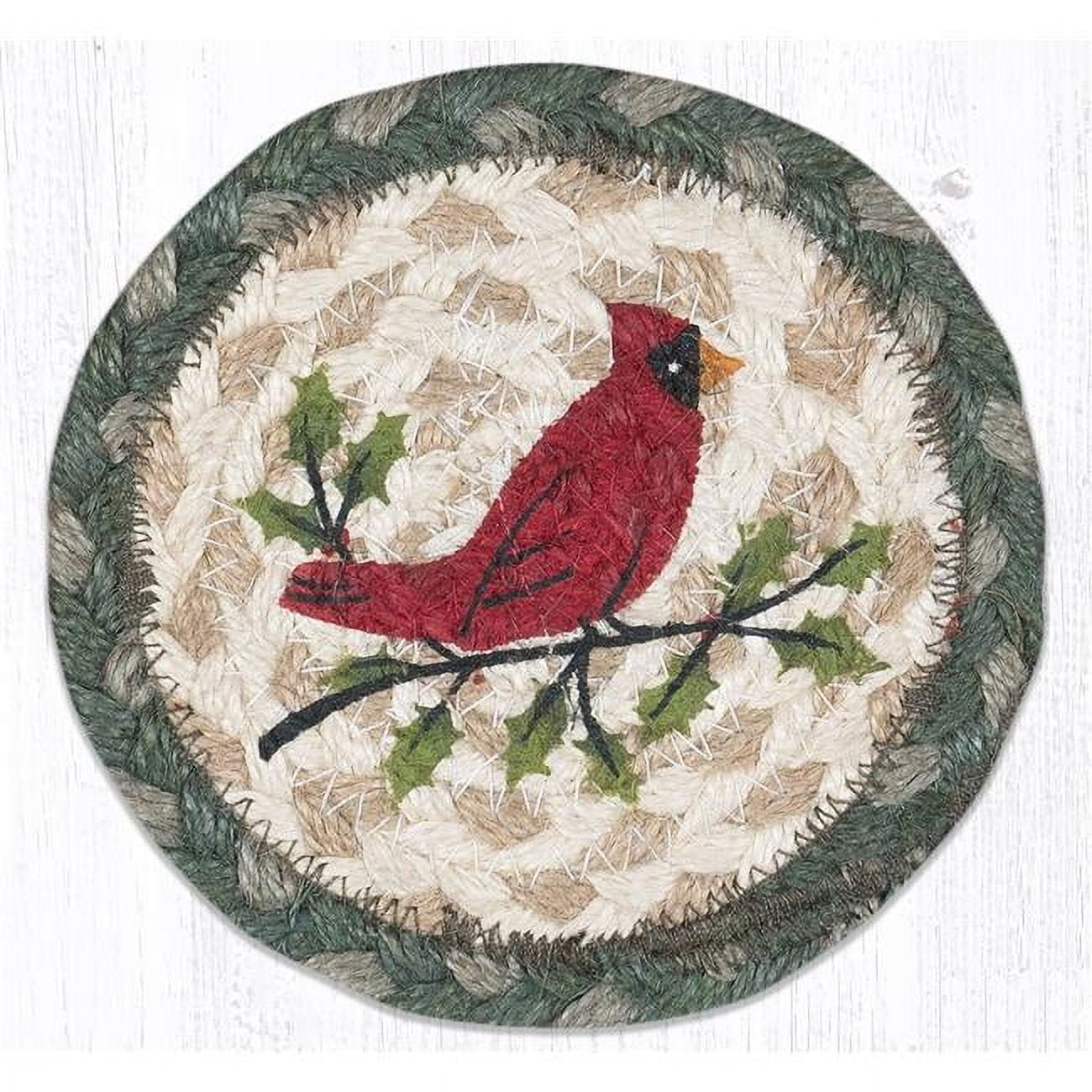 Picture of Capitol Importing 31-IC025HCA 5 x 5 in. IC-25 Holly Cardinal Printed Coaster