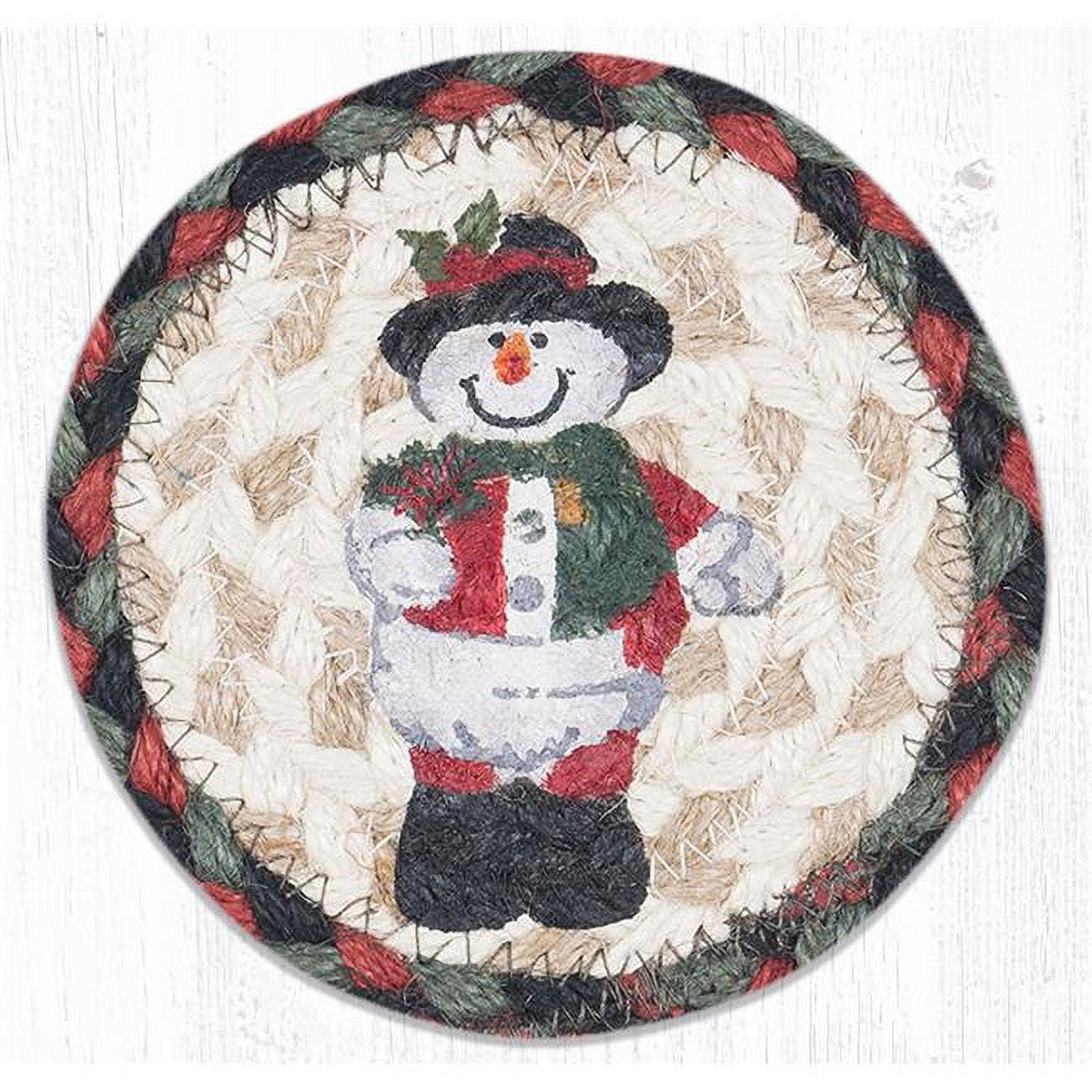 Picture of Capitol Importing 31-IC081STH 5 x 5 in. IC-81 Snowman in Top Hat Printed Coaster