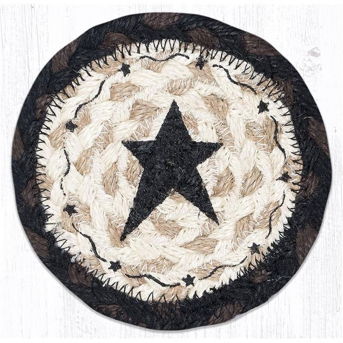 Picture of Capitol Importing 31-IC313PSB 5 x 5 in. IC-313 Primitive Star Black Printed Coaster
