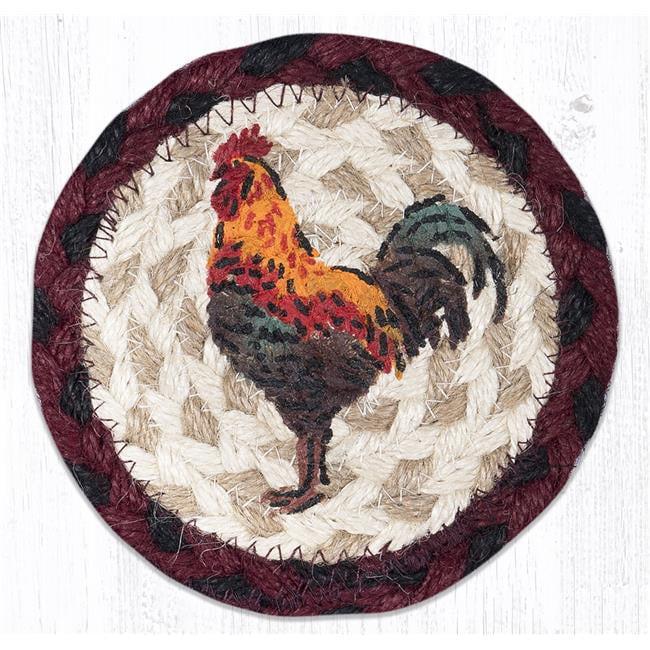 Picture of Capitol Importing 31-IC471RR 5 x 5 in. IC-471 Rustic Rooster Printed Coaster