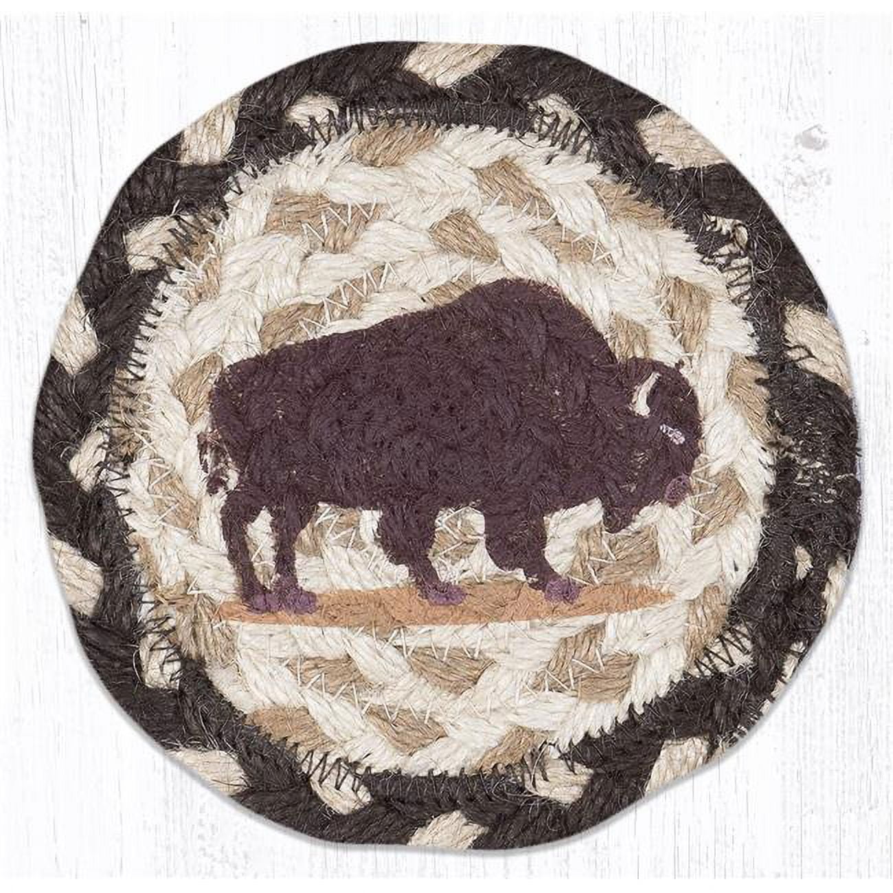Picture of Capitol Importing 31-IC518B 5 x 5 in. IC-518 Buffalo Printed Coaster