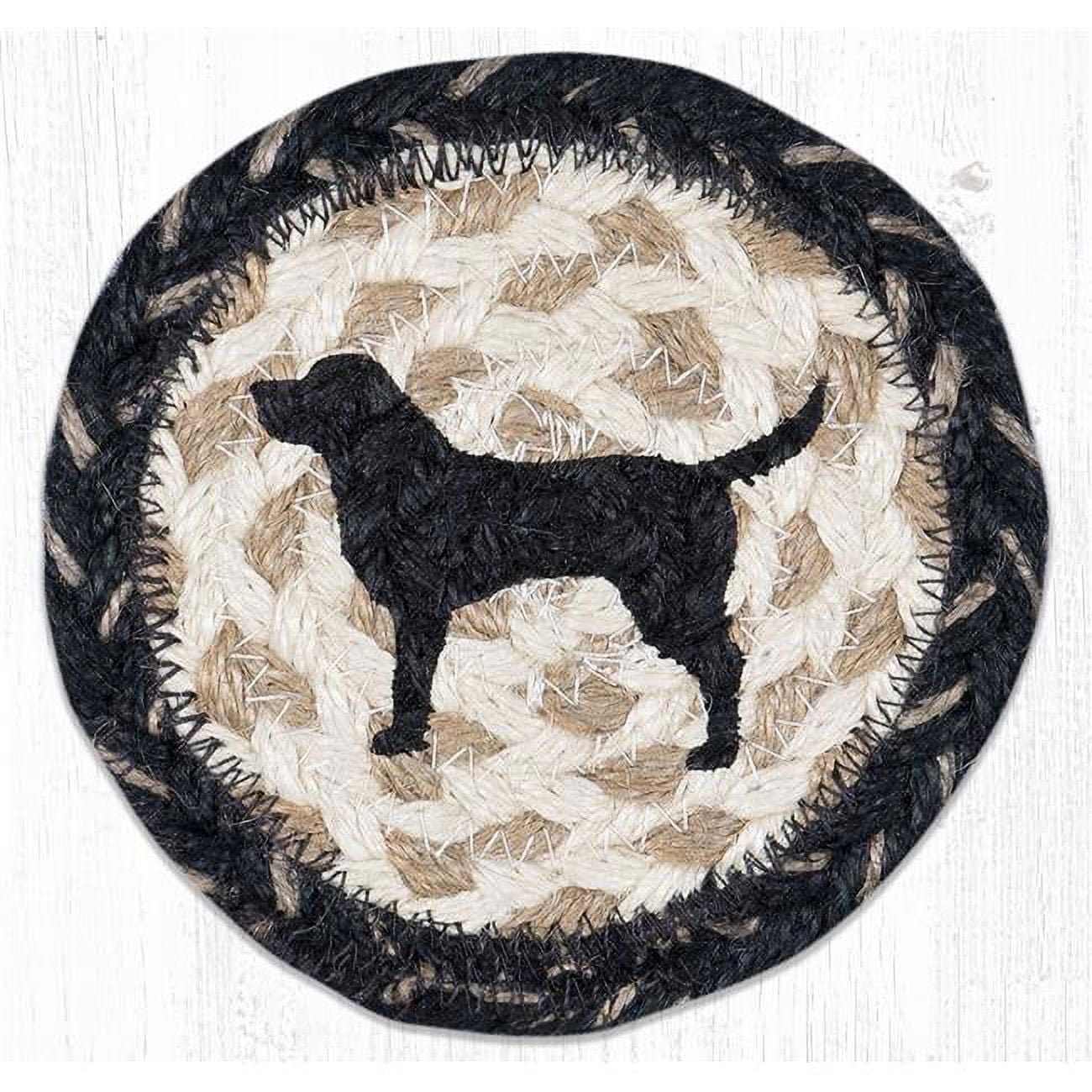 Picture of Capitol Importing 31-IC9-093BLS 5 x 5 in. IC-9-93 Black Lab Silhouette Printed Coaster
