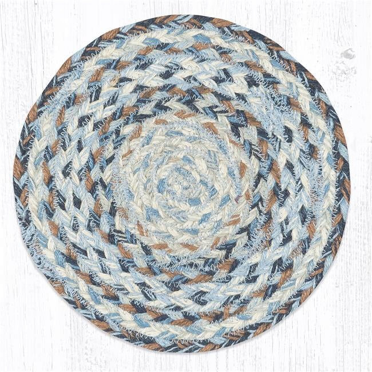 10 x 10 in. MS 9-119 Denim Round Swatch
