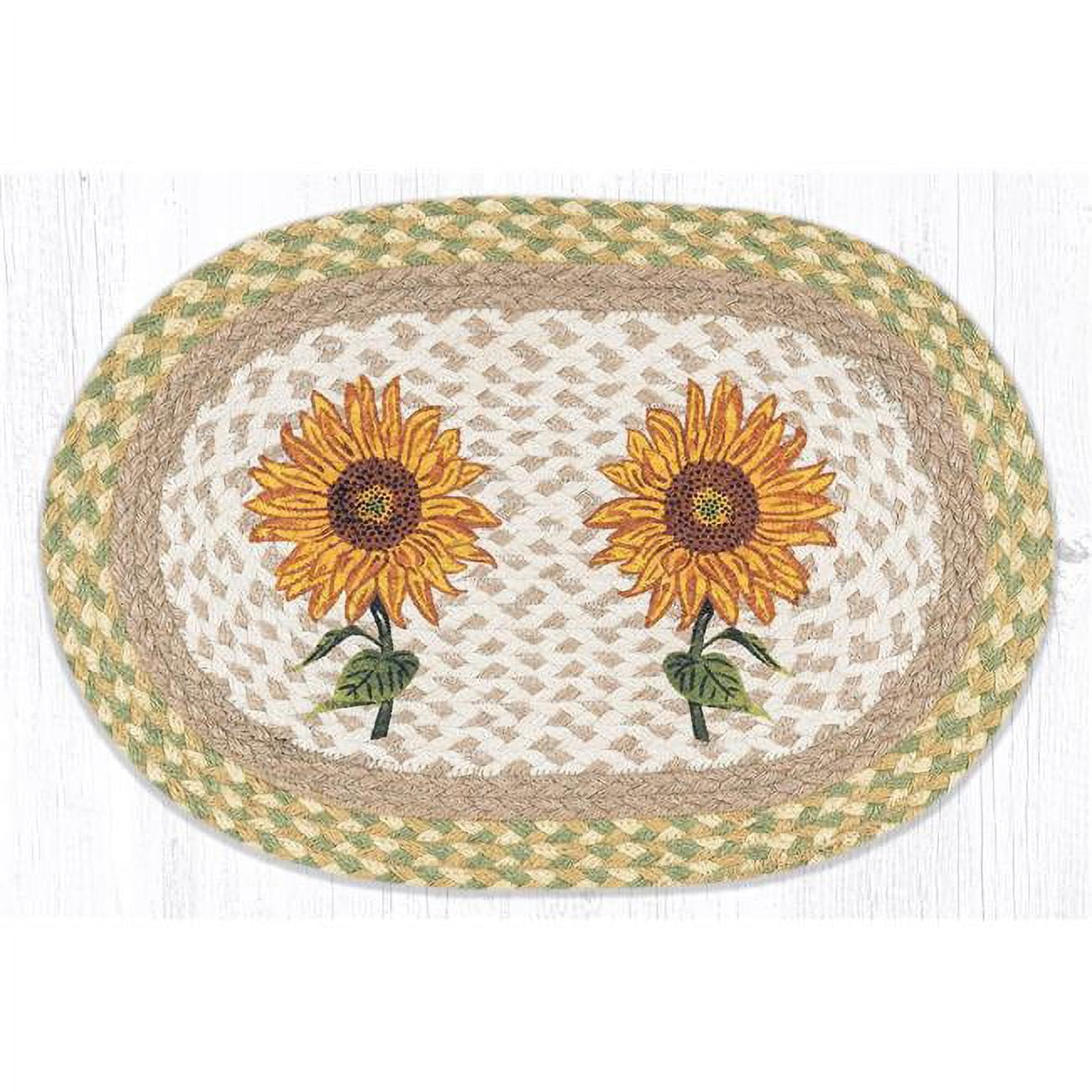 Picture of Capitol Importing 48-529S 13 x 19 in. PM-OP-529 Sunflowers Oval Placemat