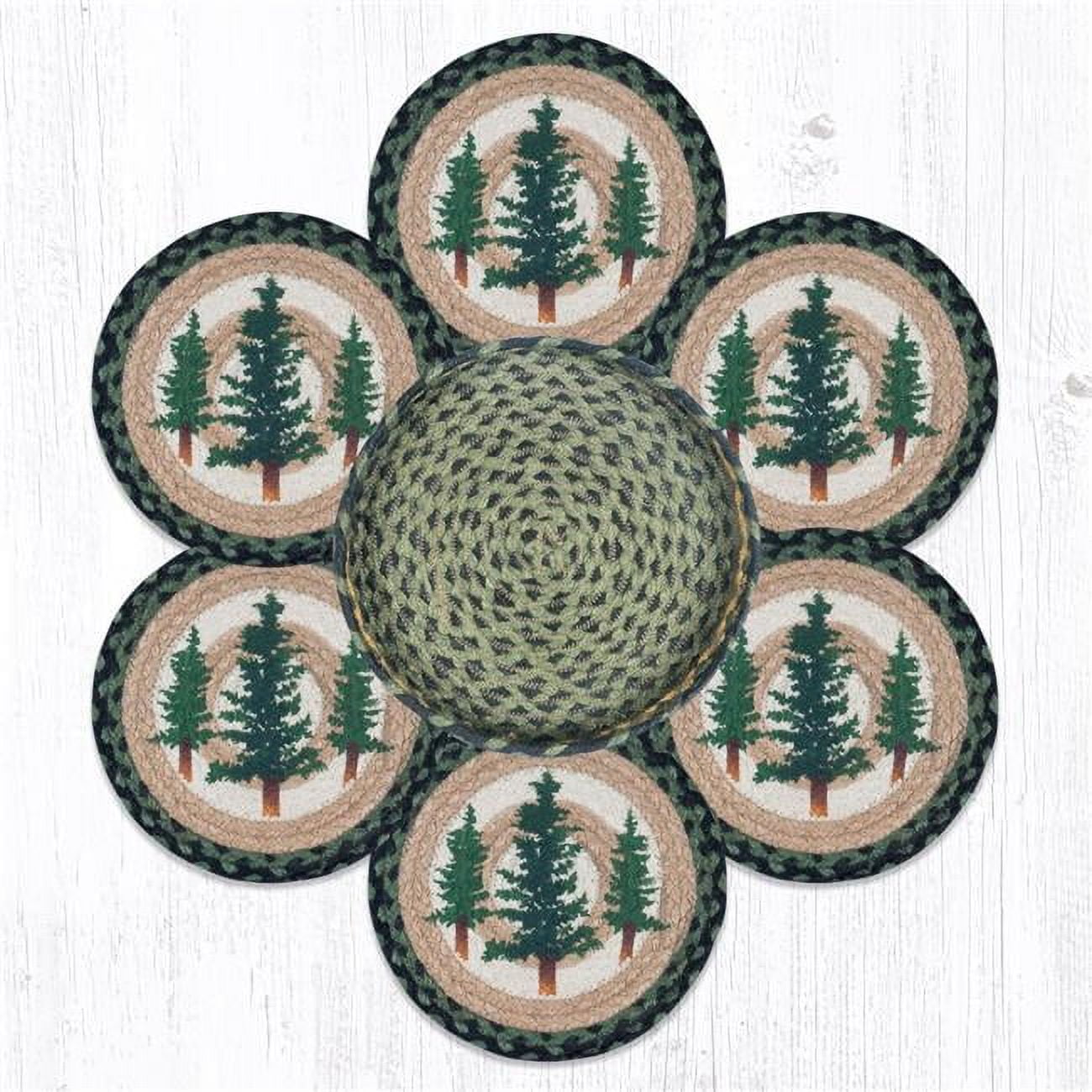 Picture of Capitol Importing 56-116TT 10 x 10 in. TNB-116 Tall Timbers Trivets in a Basket
