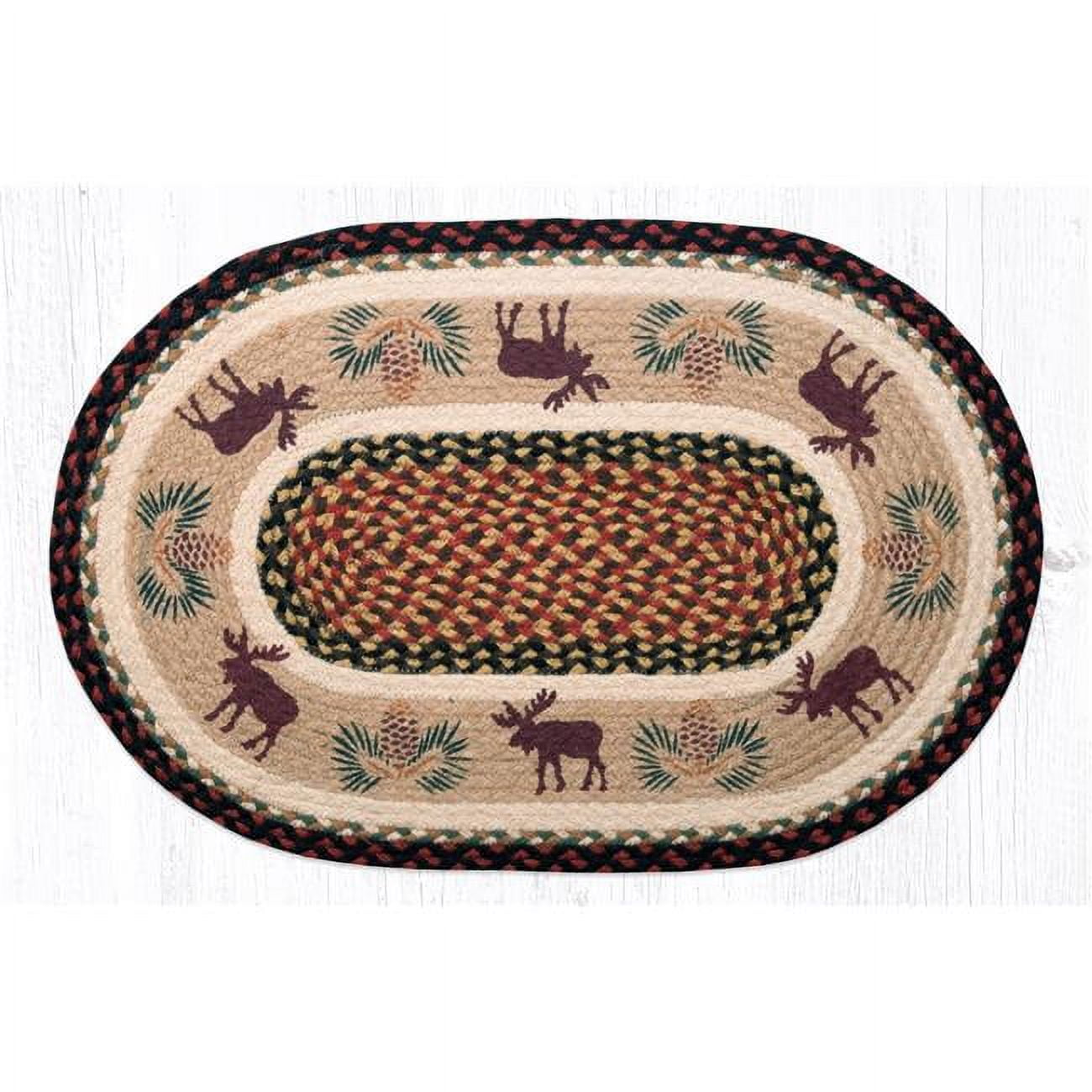 20 x 30 in. OP-19 Moose & Pinecone 2 Oval Patch