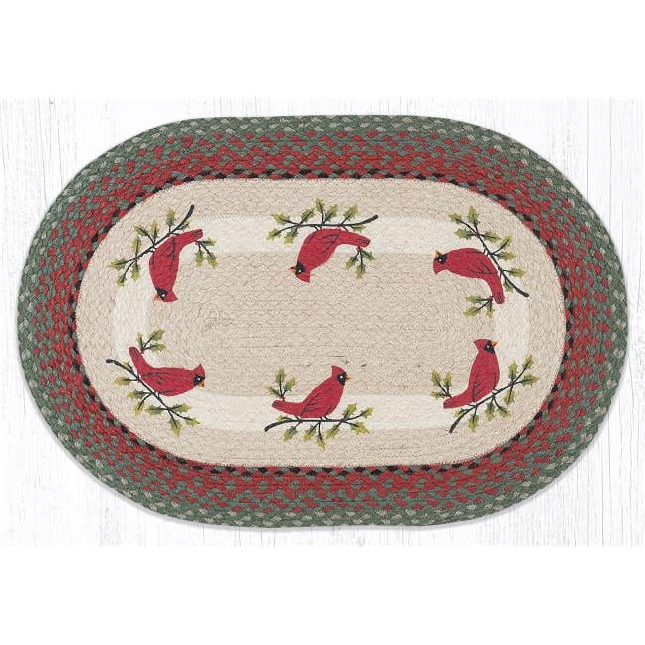 20 x 30 in. OP-25 Holly Cardinal Oval Patch
