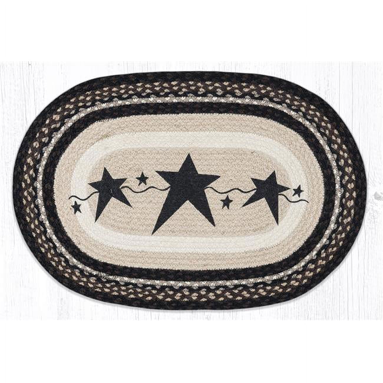 20 x 30 in. OP-313 Primitive Stars Black Oval Patch
