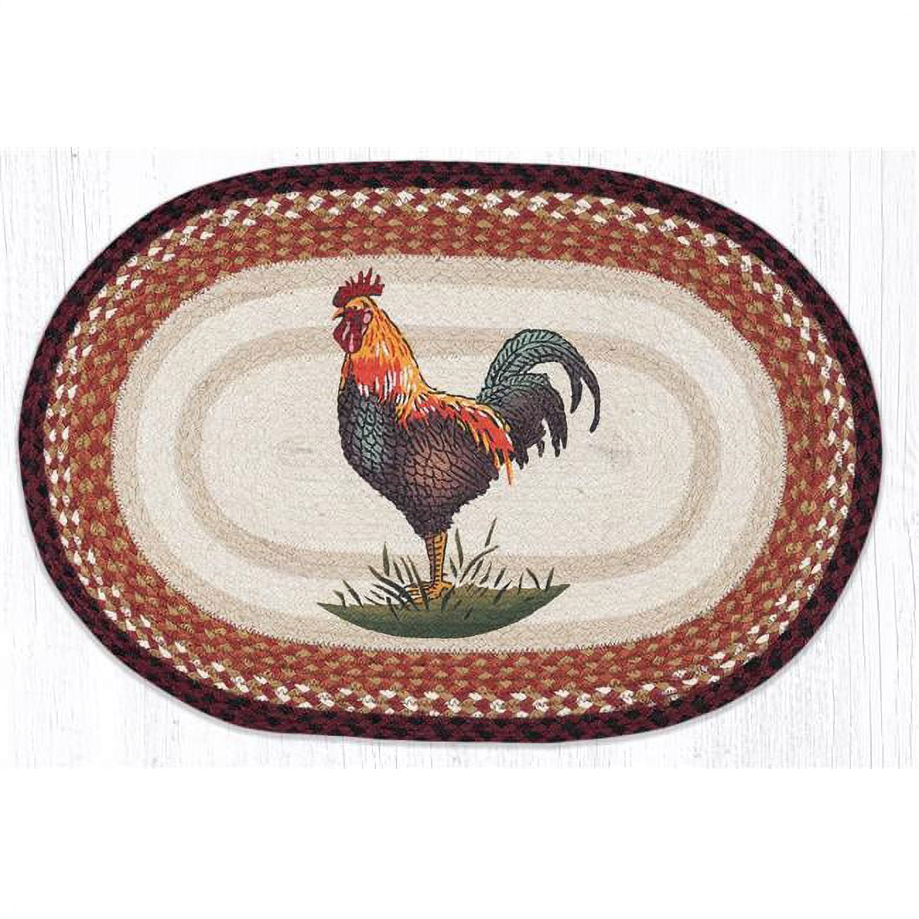 20 x 30 in. OP-471 Rustic Rooster Oval Patch
