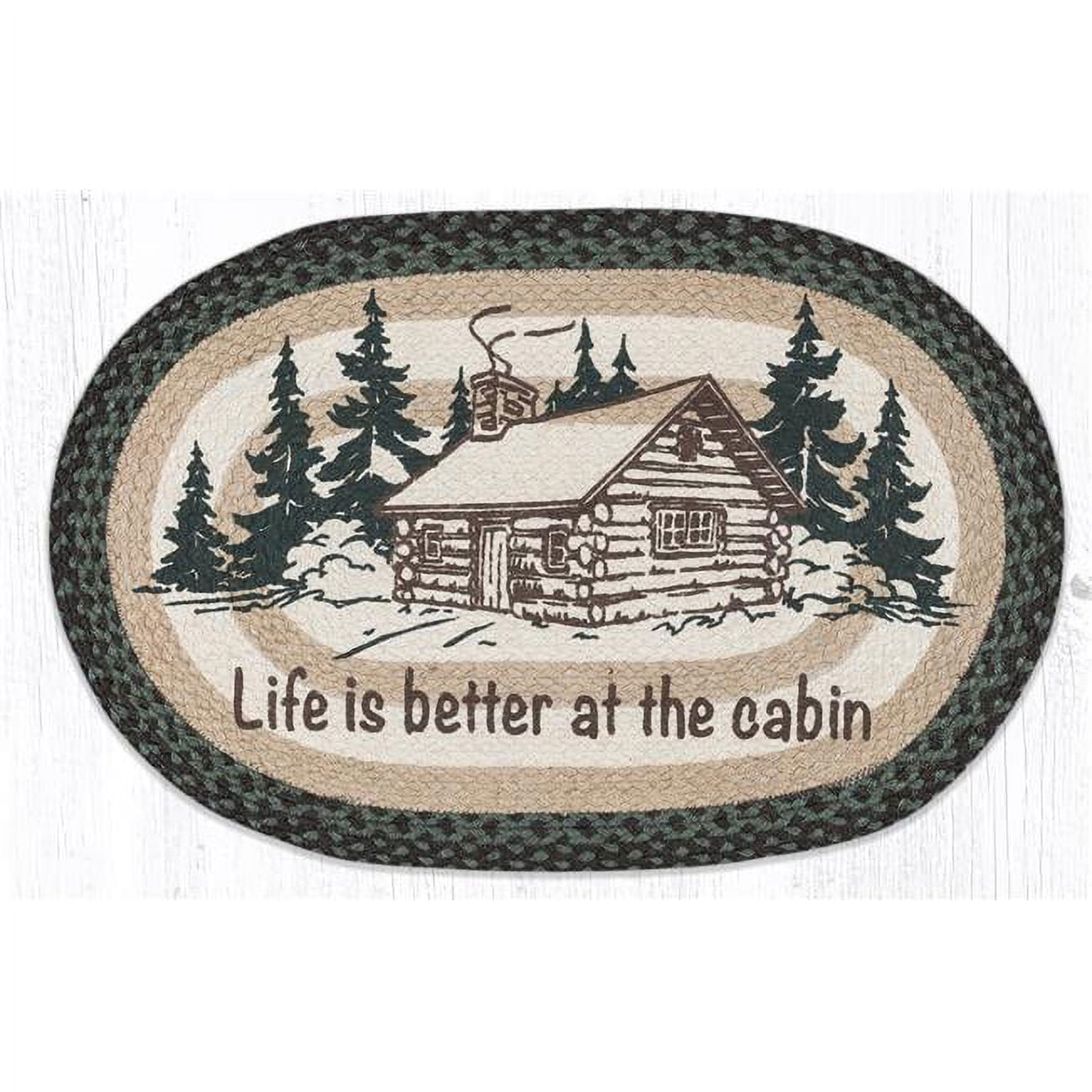 20 x 30 in. OP-597 Life Is Better At The Cabin Oval Patch
