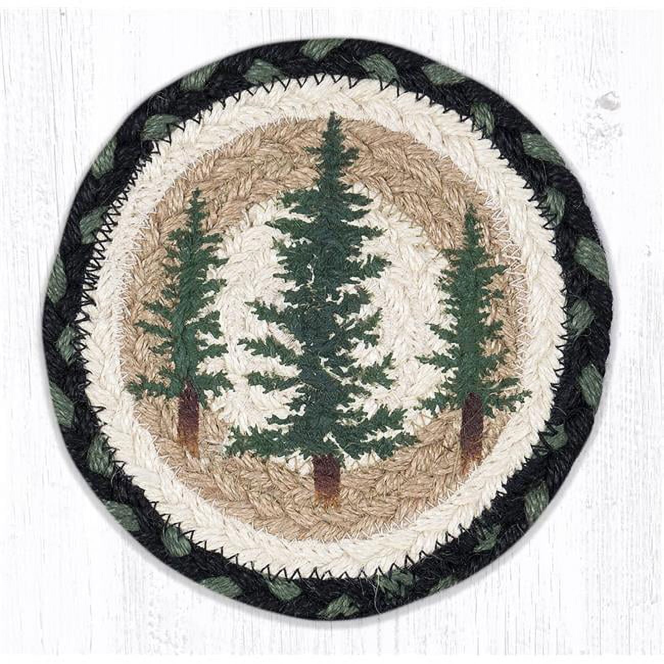Capitol Importing  7 x 7 in. LC-116 Tall Timbers Round Large Coaster