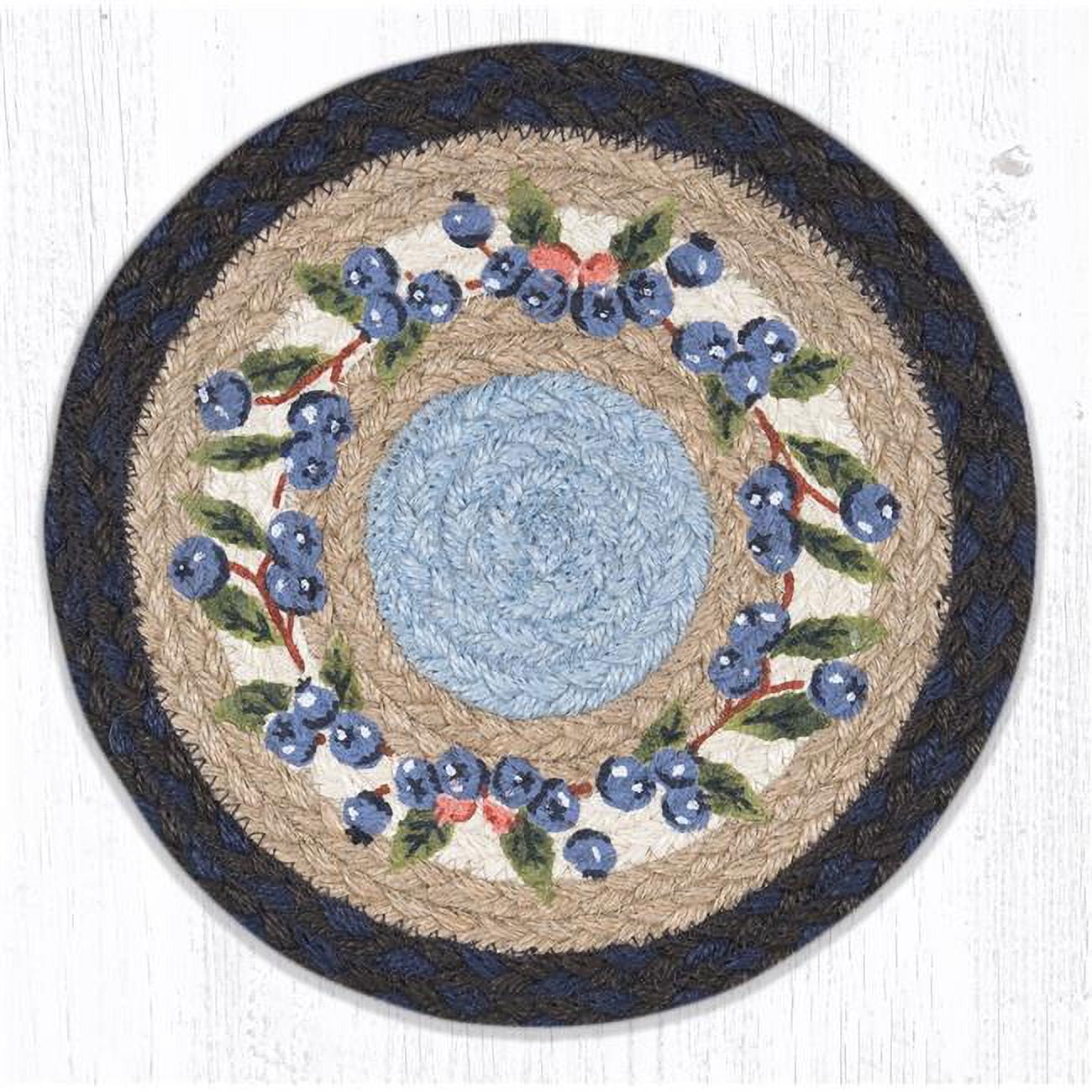 Picture of Capitol Importing 80-312BV 10 x 10 in. MSPR-312 Blueberry Vine Printed Round Trivet