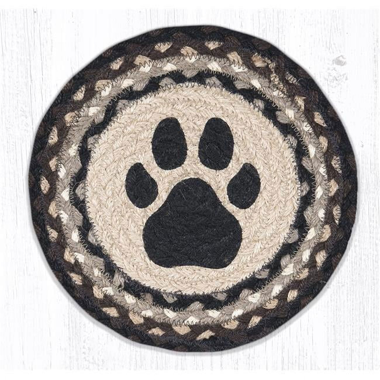 Picture of Capitol Importing 80-313DP 10 x 10 in. MSPR-313 Dog Paw Printed Round Trivet