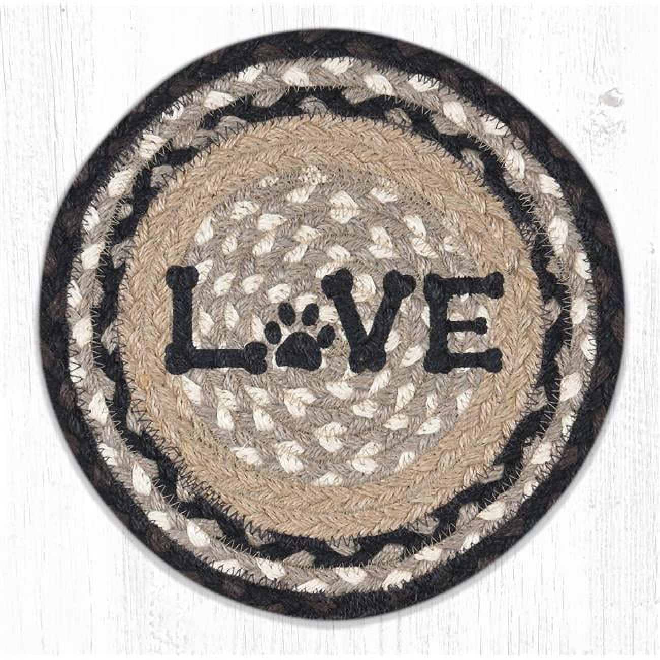 Picture of Capitol Importing 80-313LP 10 x 10 in. MSPR-313 Love Pet Printed Round Trivet