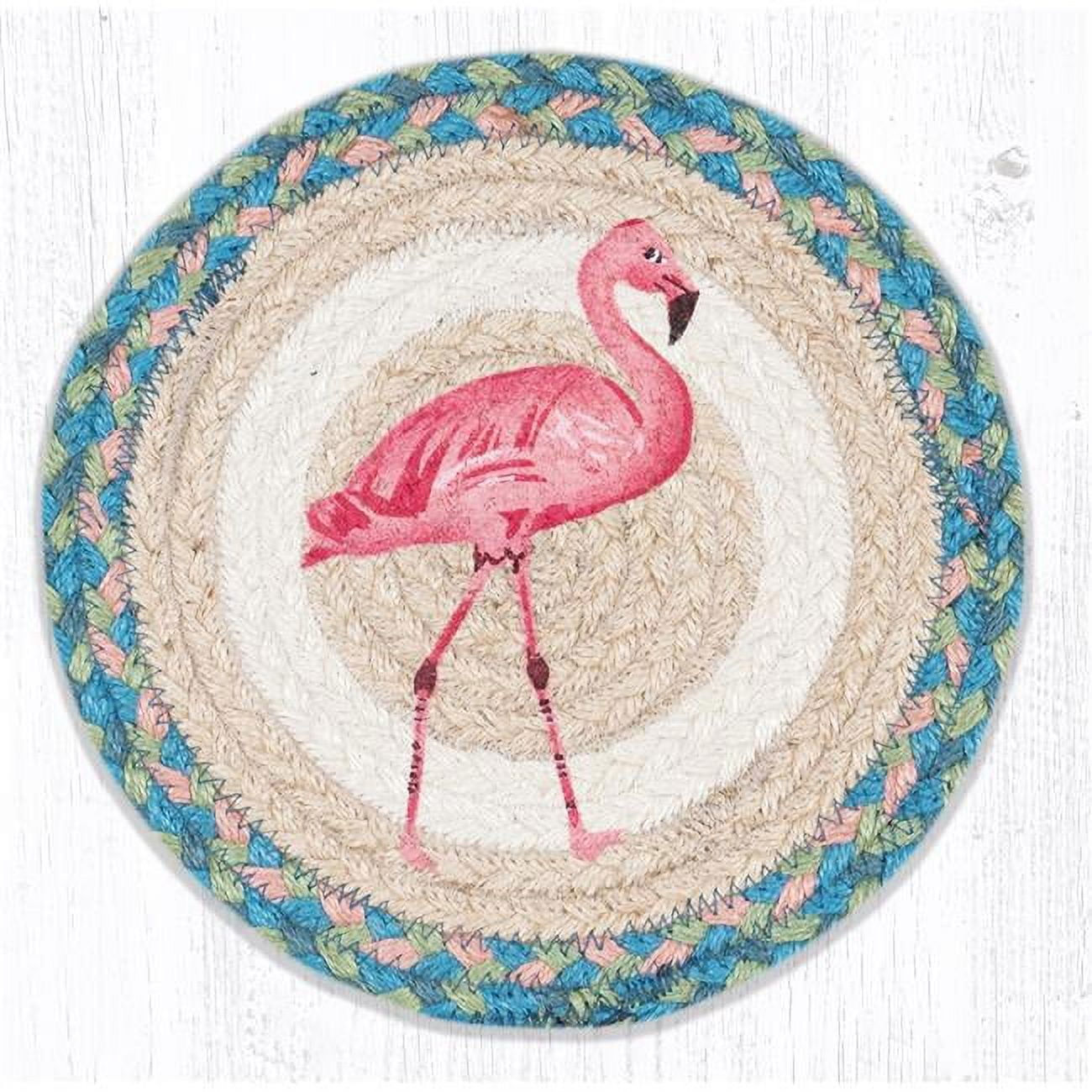 Picture of Capitol Importing 80-586PF 10 x 10 in. MSPR-586 Pink Flamingo Printed Round Trivet