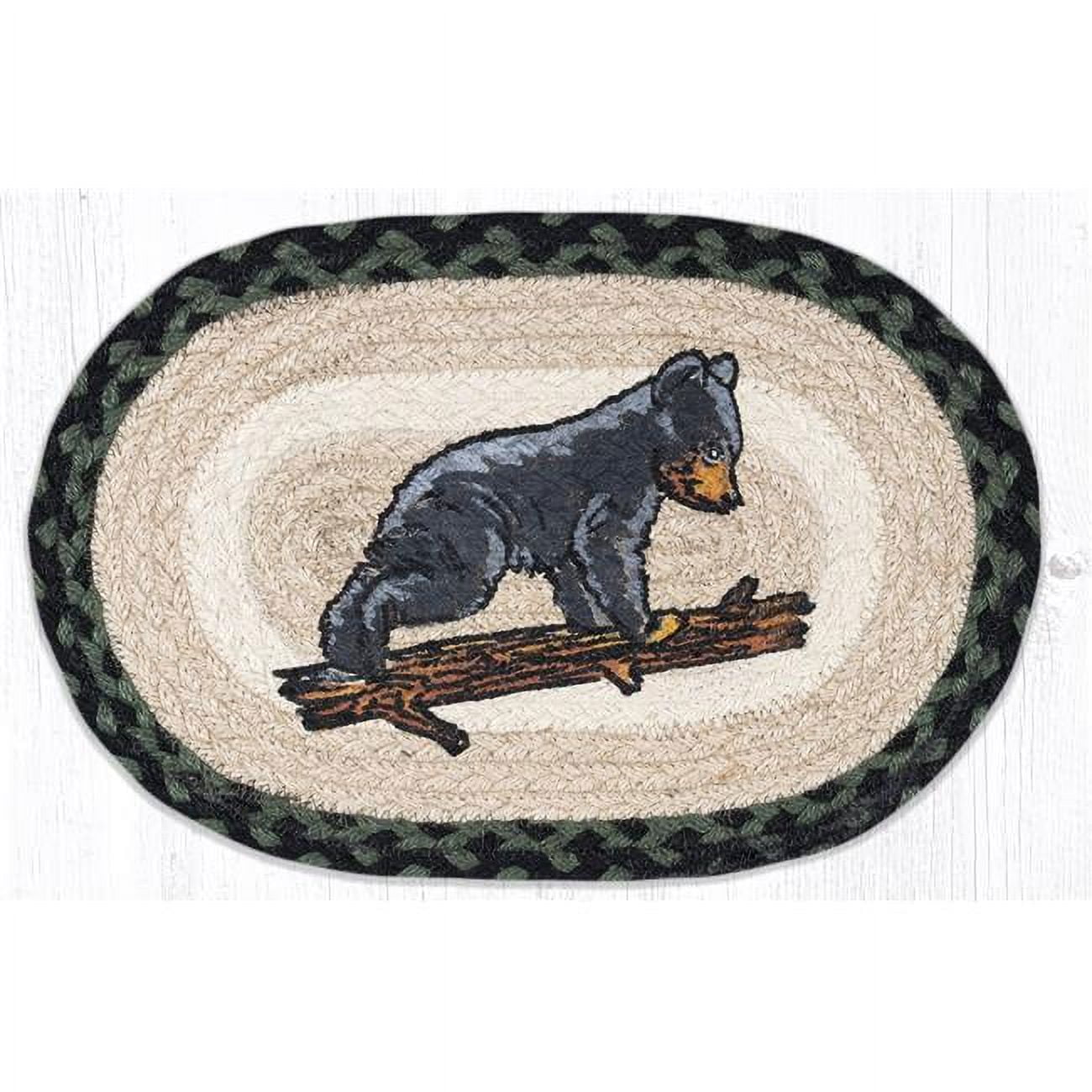 MSP-116 Bear Cub Printed Oval Swatch 10 x 15 in.