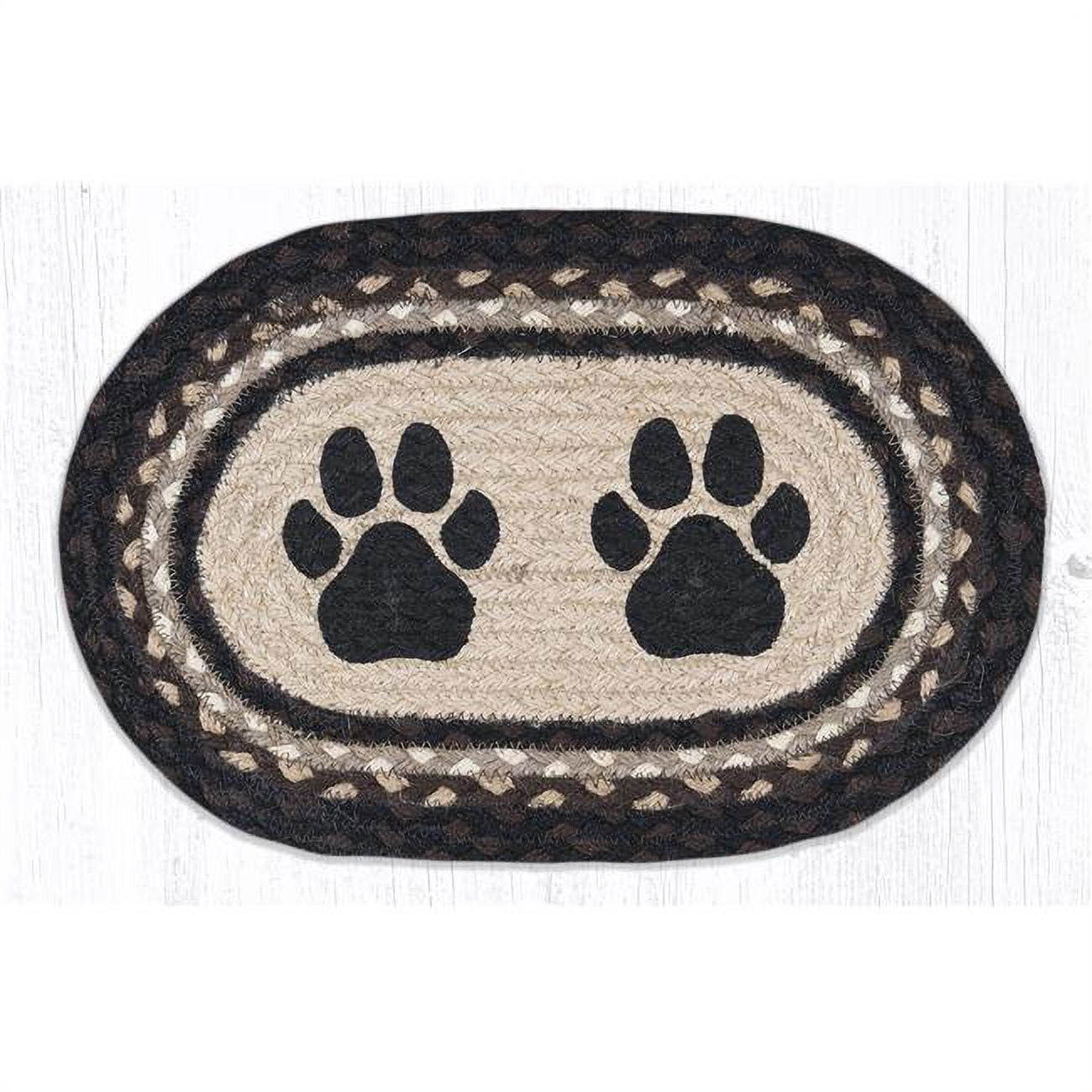 Capitol Importing  MSP-313 Paw Prints Printed Oval Swatch