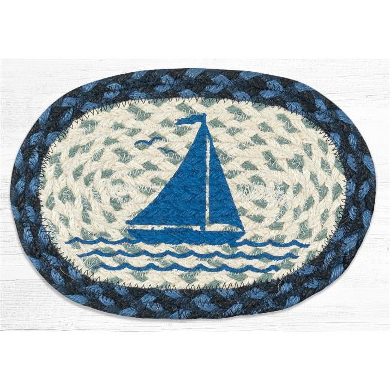 Picture of Capitol Importing 01-443S 7.5 x 11 in. OMSP-443 Sailboat Printed Oval Swatch
