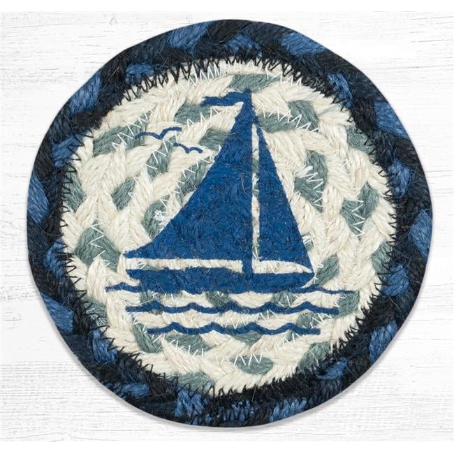 Picture of Capitol 31-IC443S 5 x 5 in. Sailboat Printed Round Coaster
