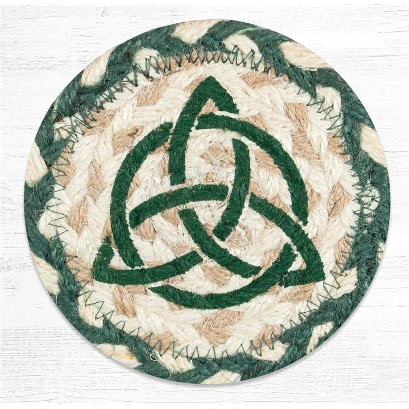 5 x 5 in. Irish Printed Coaster Round Rug, Multi Color