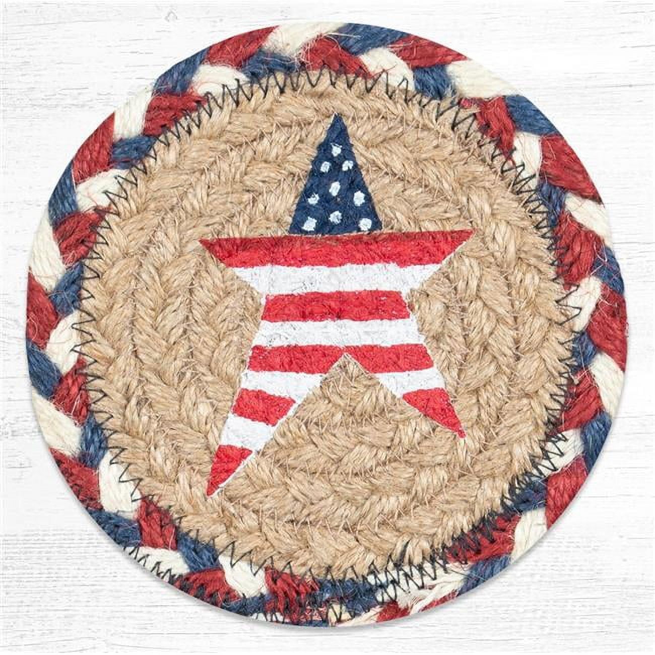 Picture of Capitol Importing 31-IC618PAS 5 in. IC-618 Primitive American Star Printed Round Coaster