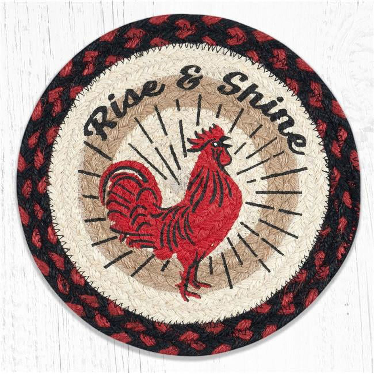 Picture of Capitol Importing 80-019RS 10 x 10 in. MSPR-19 Rise & Shine Printed Round Trivet