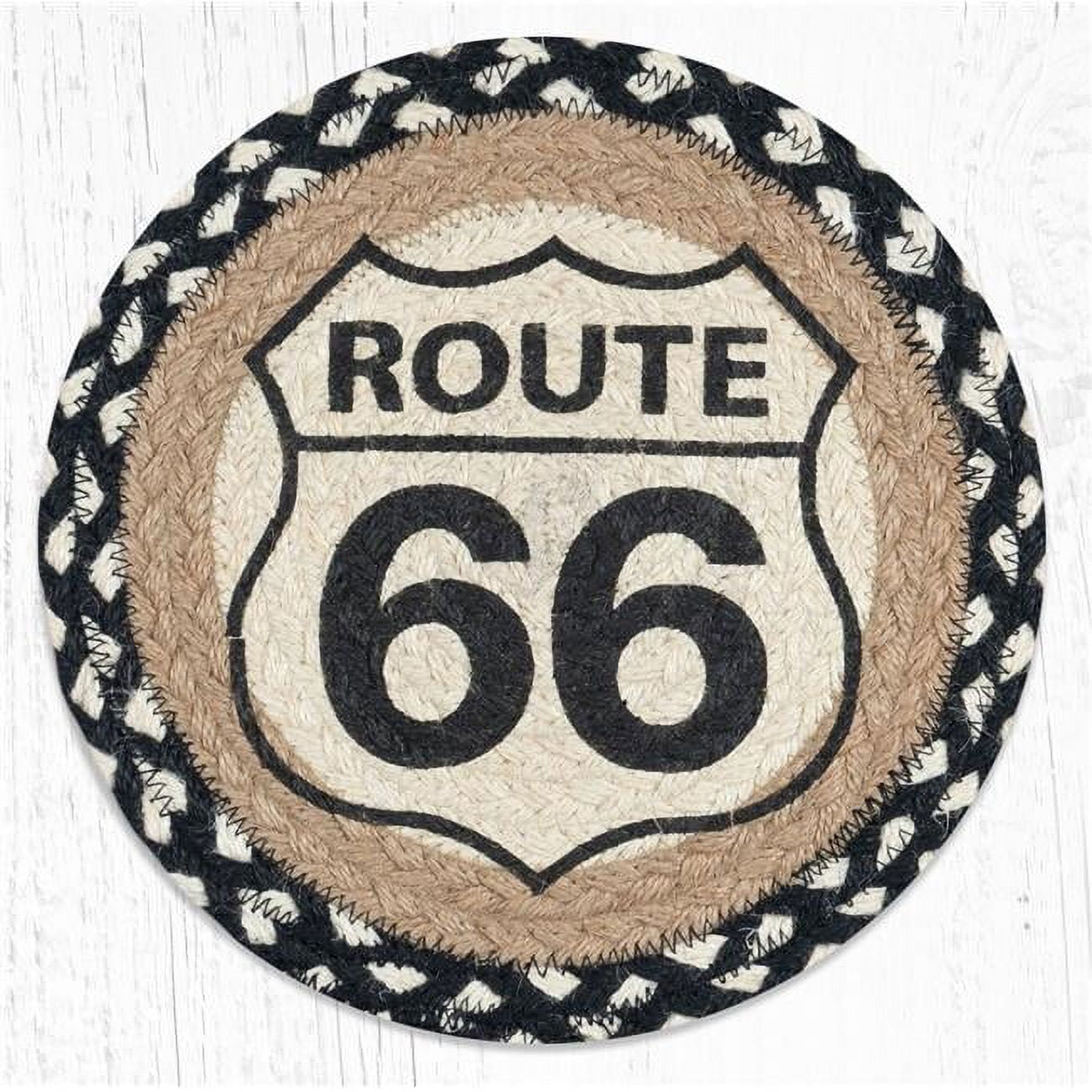 Picture of Capitol Importing 80-430R66 10 x 10 in. MSPR-430 Route 66 Printed Round Trivet