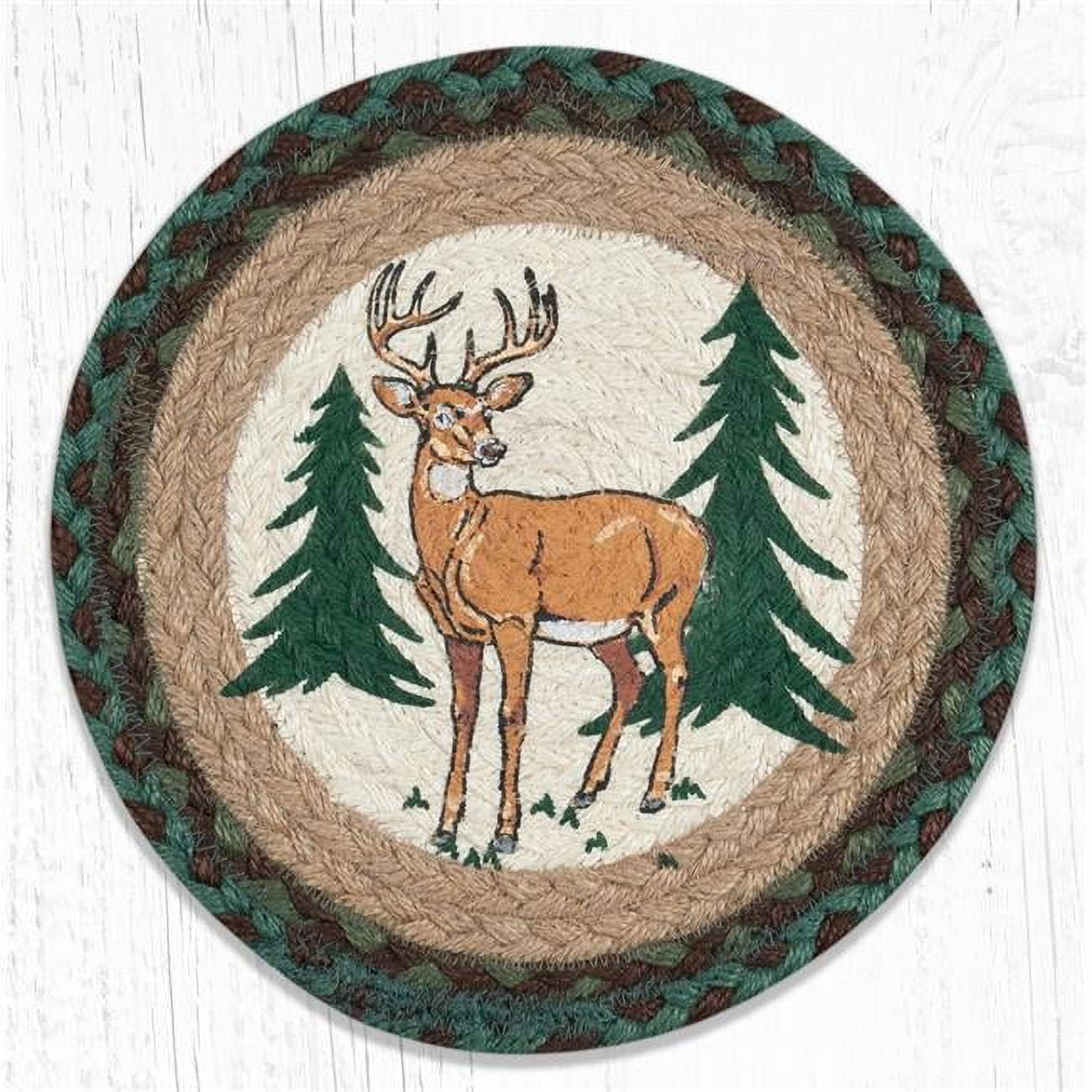 Picture of Capitol Importing 80-609NB 10 x 10 in. MSPR-609 New Buck Printed Round Trivet