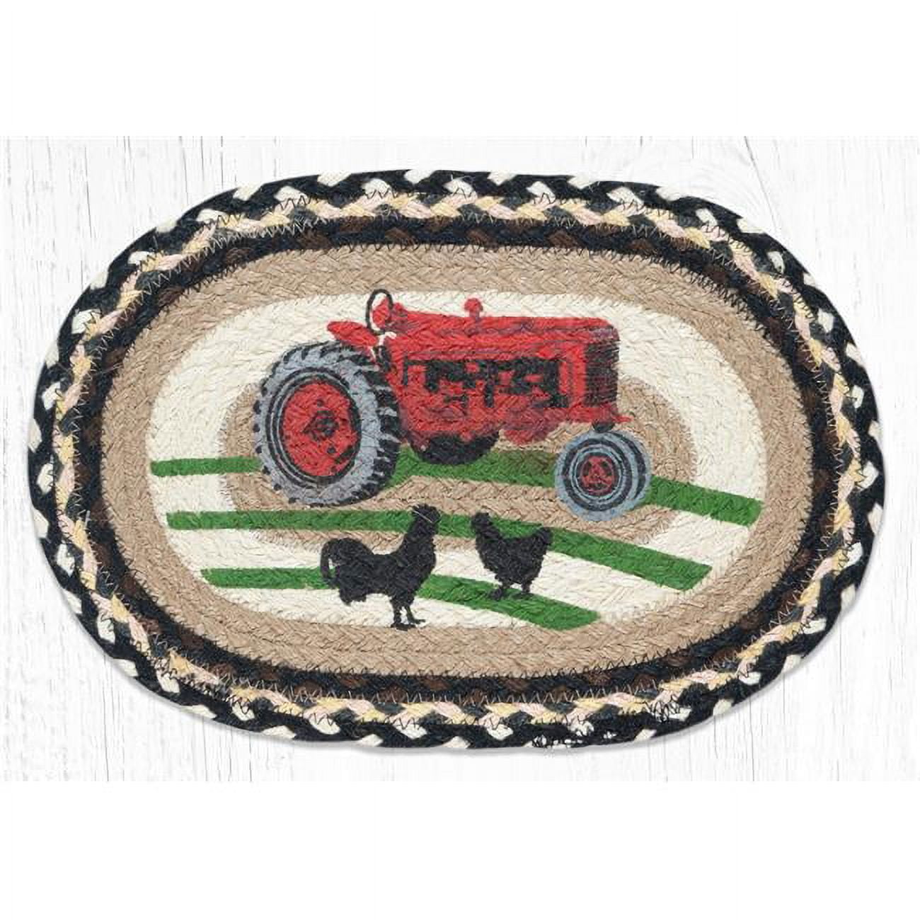 Picture of Capitol Importing 81-430RT 10 x 15 in. MSP-430 Red Tractor Printed Oval Swatch