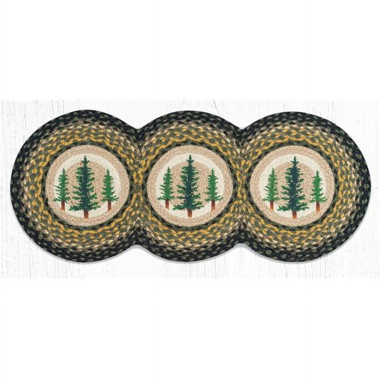 Picture of Capitol 95-116TT 15 x 36 in. Tall Timbers Printed Tri Circle Table Runner