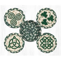 Irish Coasters Basket Round Rug - Multi Color - 5 x 5 in.