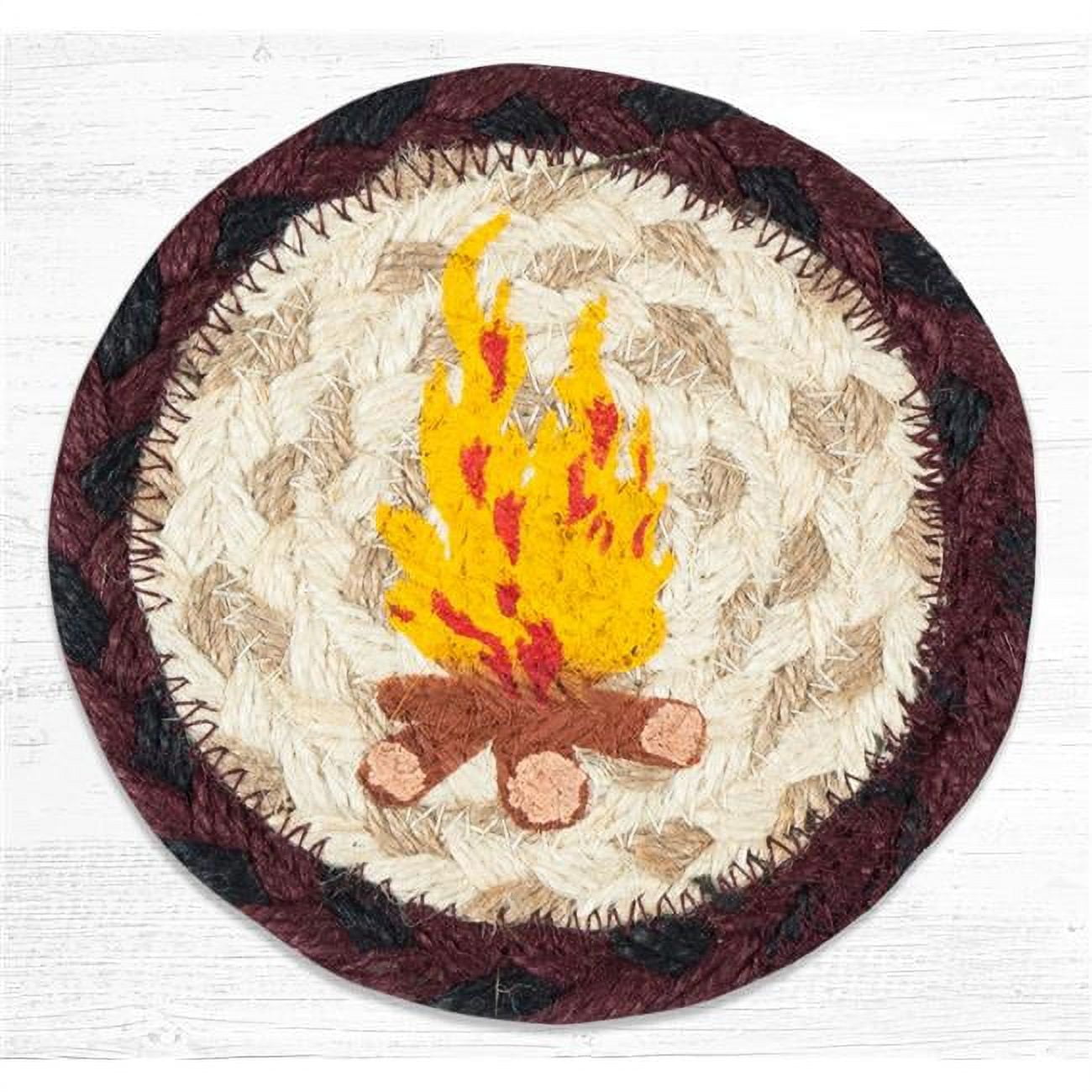 Picture of Capitol Importing 31-IC395C 5 in. IC-395 Campfire Printed Round Coaster