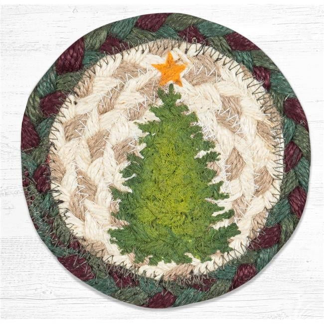 Picture of Capitol 31-IC508CJT 5 x 5 in. Christmas Joy Tree Printed Round Coaster