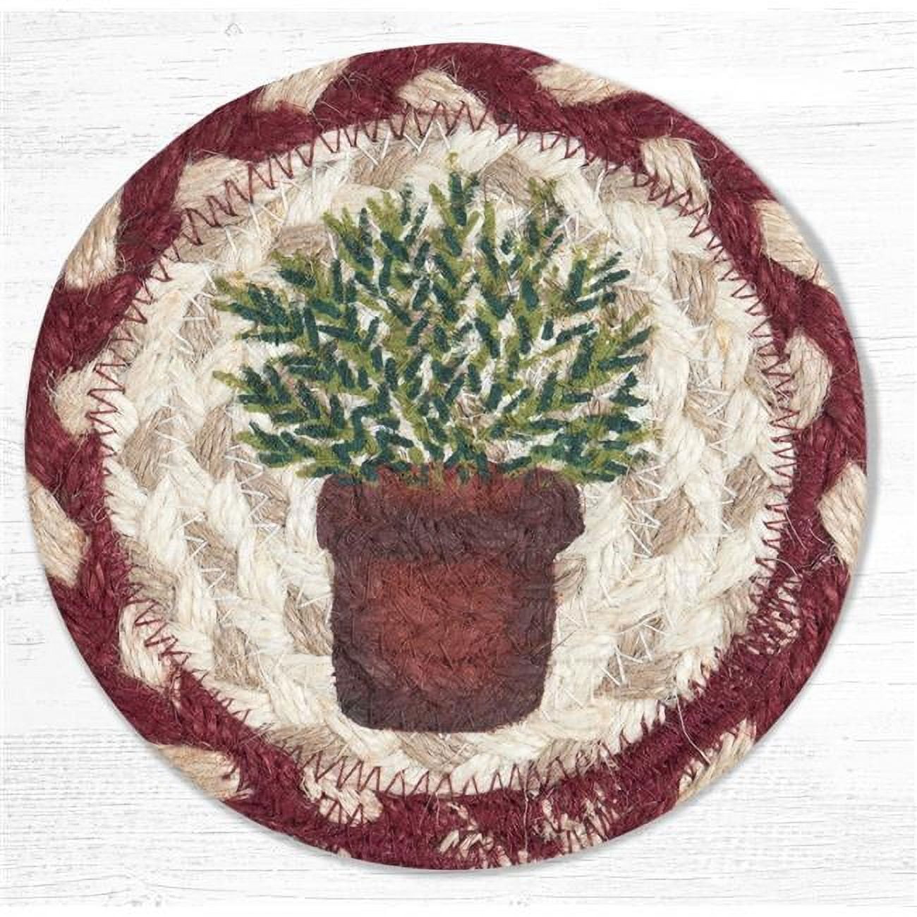 Picture of Capitol 31-IC524R 5 x 5 in. Rosemary Printed Round Coaster