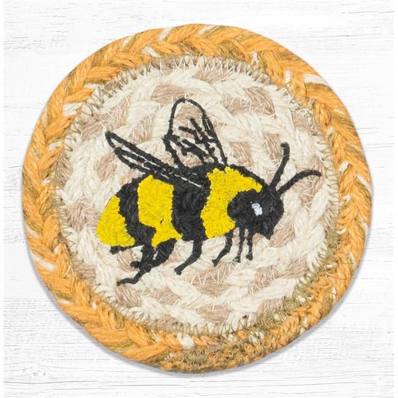 Picture of Capitol Importing 31-IC9-101BE 5 in. IC-9-101 Bee Printed Round Coaster