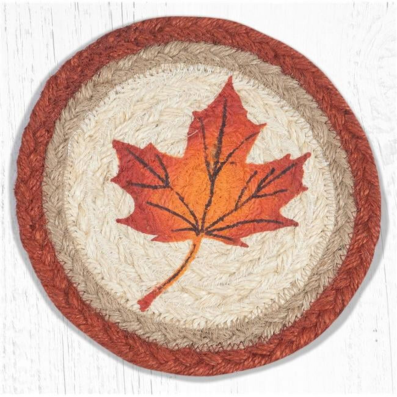 Picture of Capitol Importing 79-601ML 7 x 7 in. LC-601 Maple Leaf Round Large Coaster