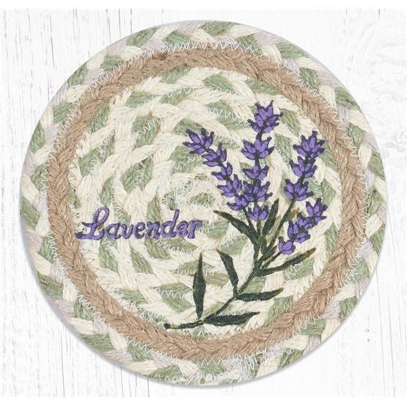 7 x 7 in. LC-611 Lavender Round Large Coaster