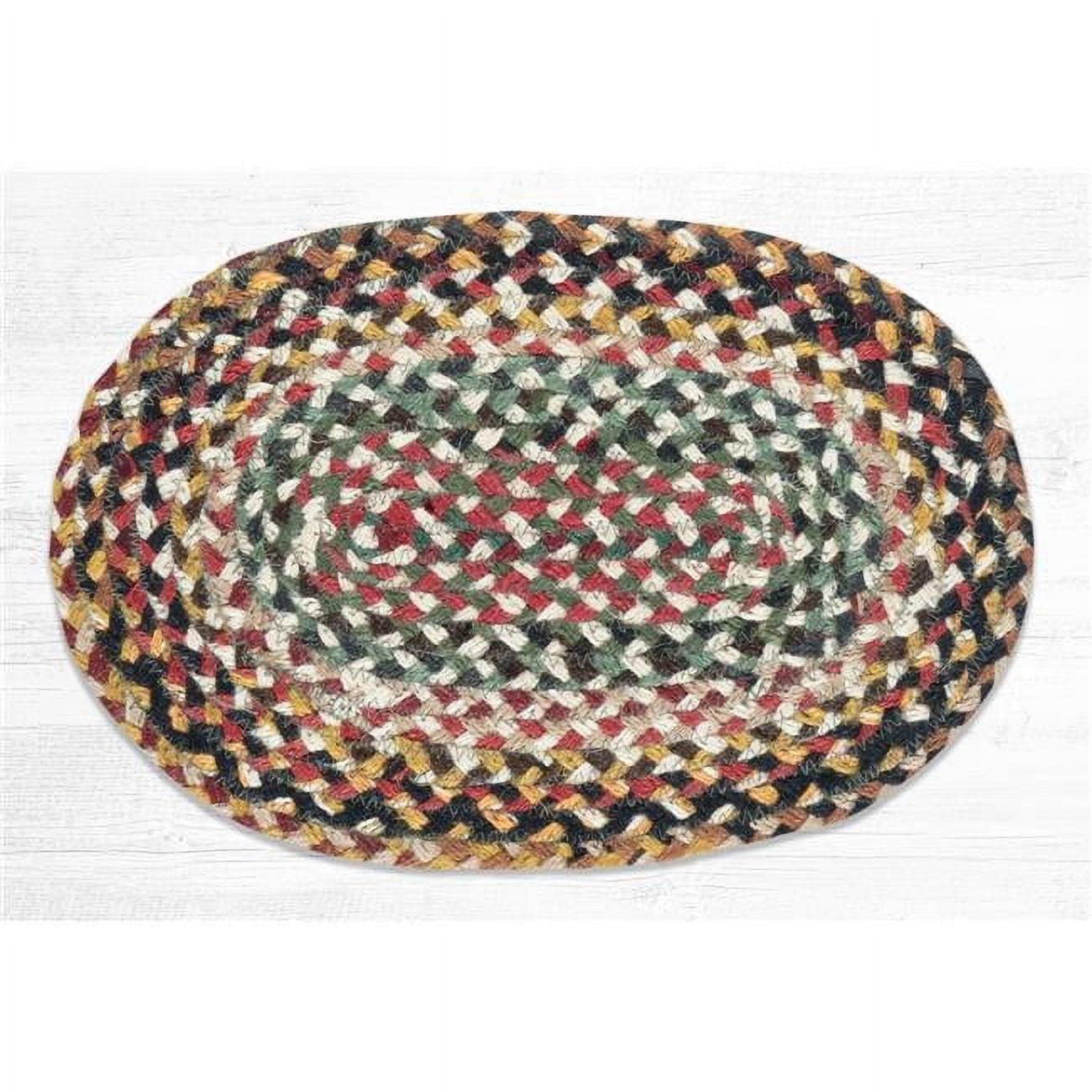 Capitol Importing  10 x 15 in. Random Oval Swatch Area Rug - Multi Color - 10 x 15 in.
