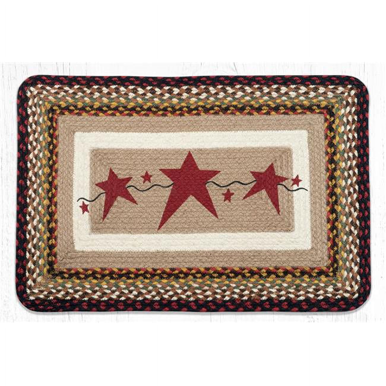 20 x 30 in. PP-19 Primitive Stars Burgundy Oblong Patch