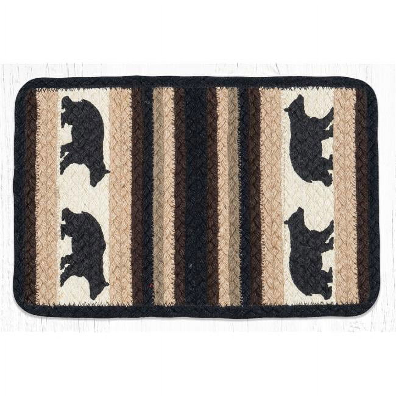 10 x 15 in. V-313 Cabin Bear Oblong Printed Swatch