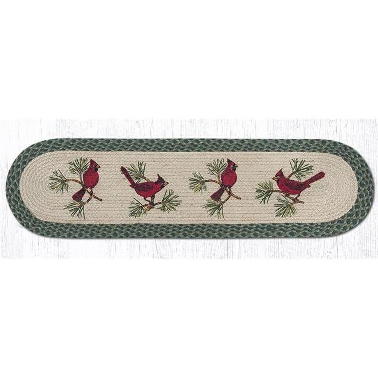 13 x 48 in. Cardinals Printed Oval Patch Runner