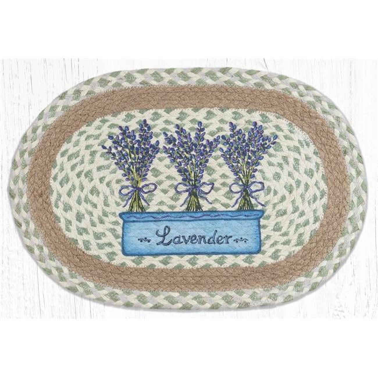 Capitol Importing 48-611L 13 x 19 in. PM-OP-611 Lavender Oval Placemat