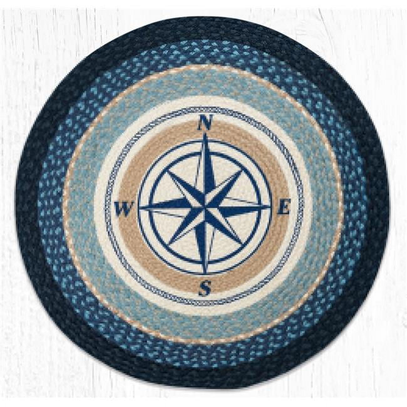 27 x 27 in. RP-443 Compass Rose Round Patch Rug