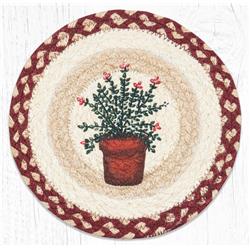 Picture of Capitol Importing 80-524T 10 x 10 in. MSPR-524 Thyme Printed Round Trivet
