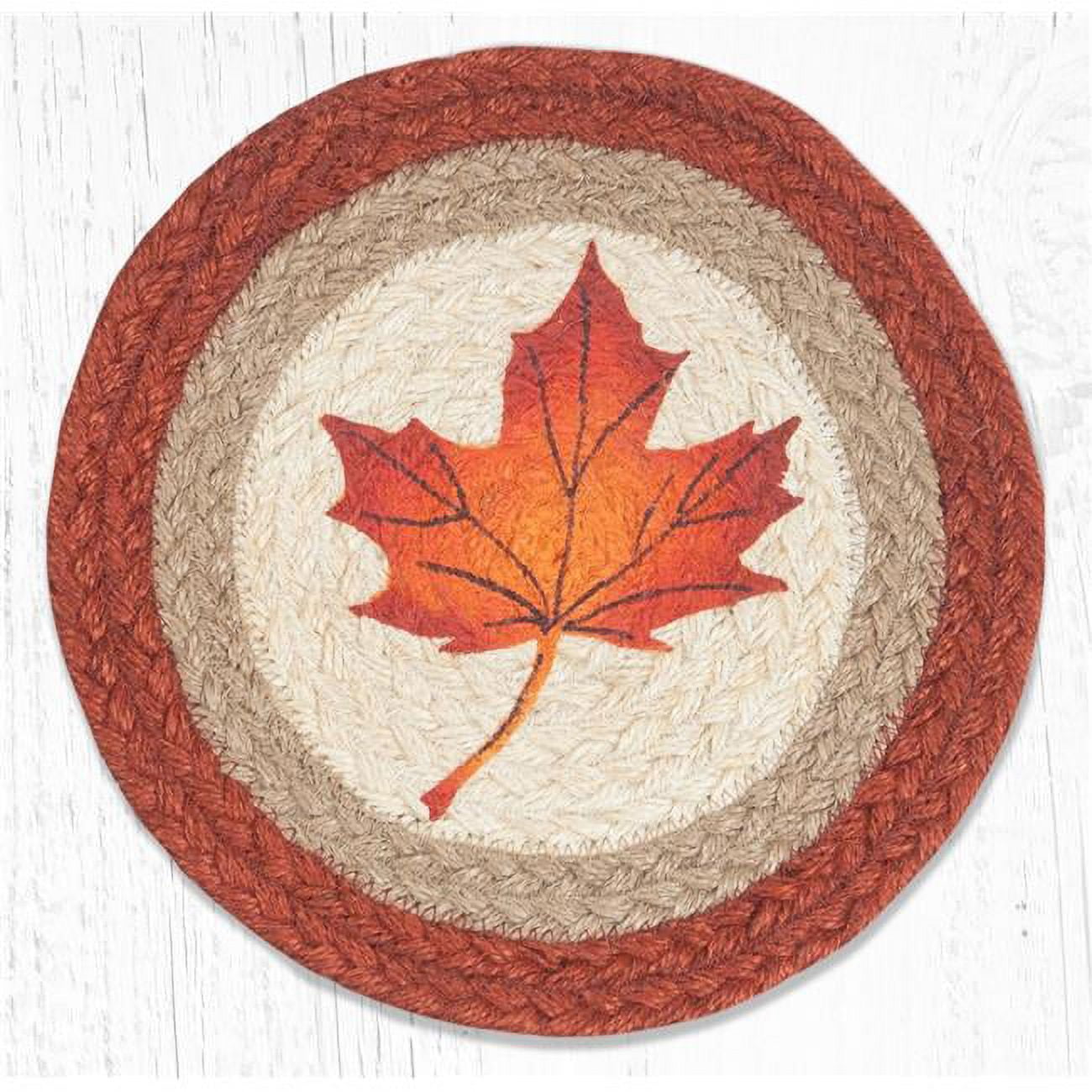 Picture of Capitol Importing 80-601ML 10 x 10 in. MSPR-601 Maple Leaf Printed Round Trivet