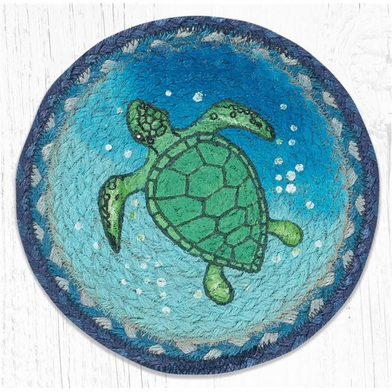 Picture of Capitol Importing 80-631ST 10 x 10 in. MSPR-631 Sea Turtle Printed Round Trivet