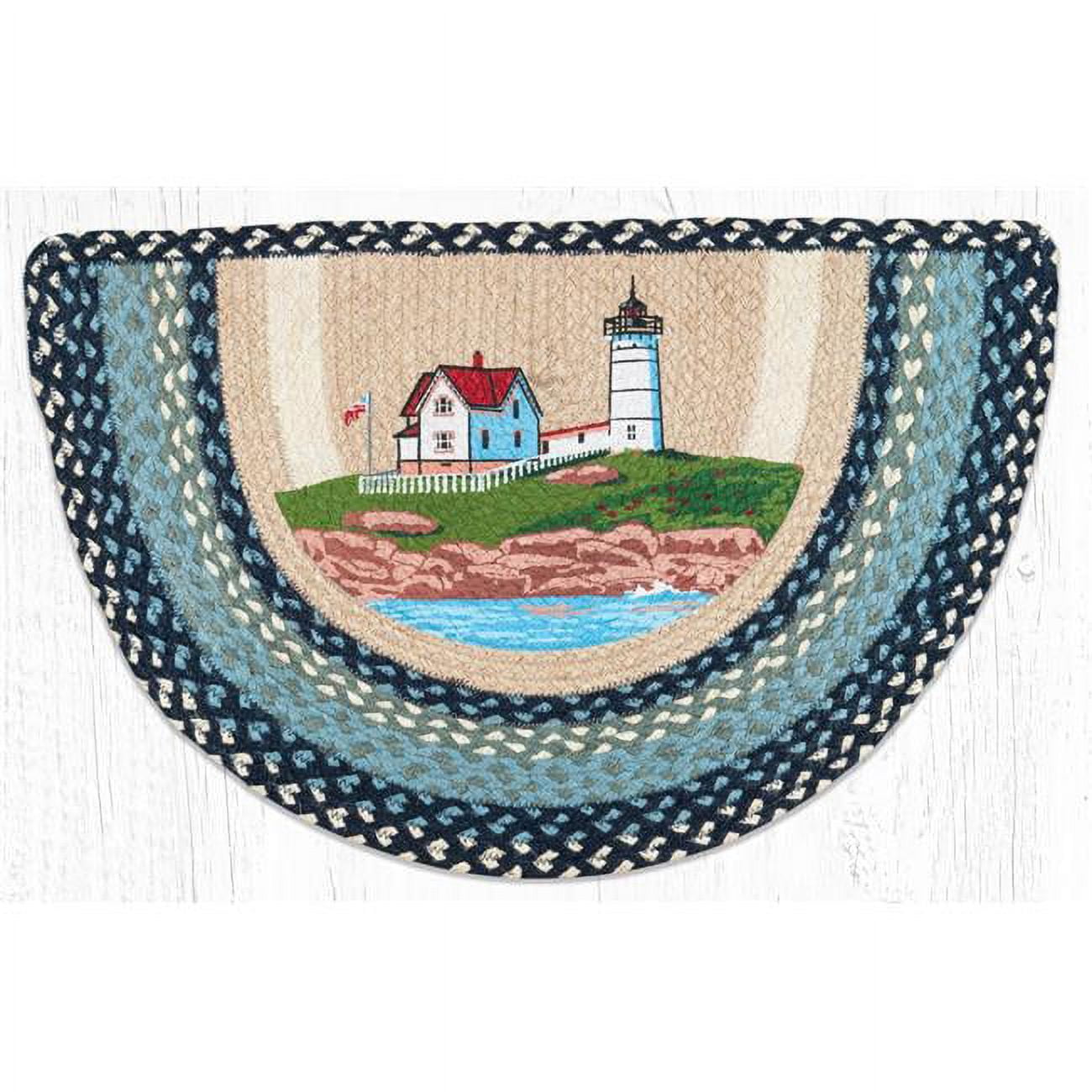 18 x 29 in. SCP-619 Nubble Lighthouse Printed Slice Area Rug